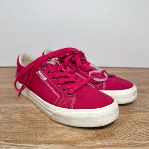 Taos Plim Soul Red Canvas Sneakers W7